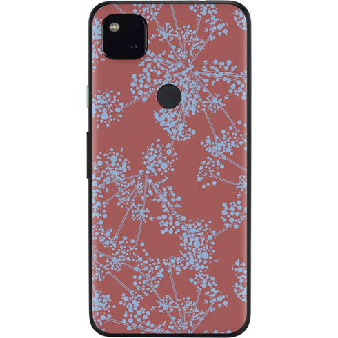 Airy Blue Floral Google Pixel 4a Skin